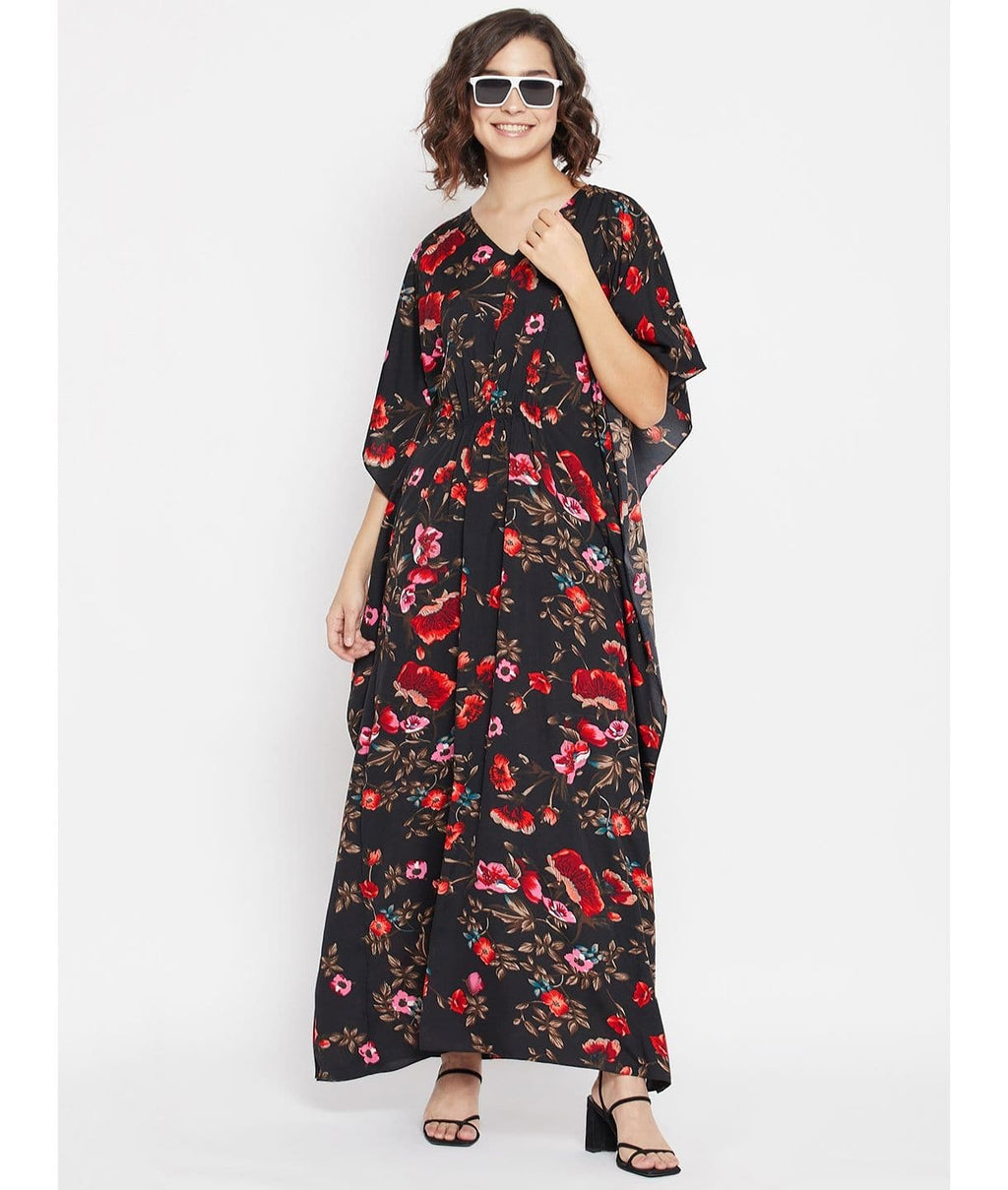 Comfortable Printed Kaftan/Nightie. - Pinkkup