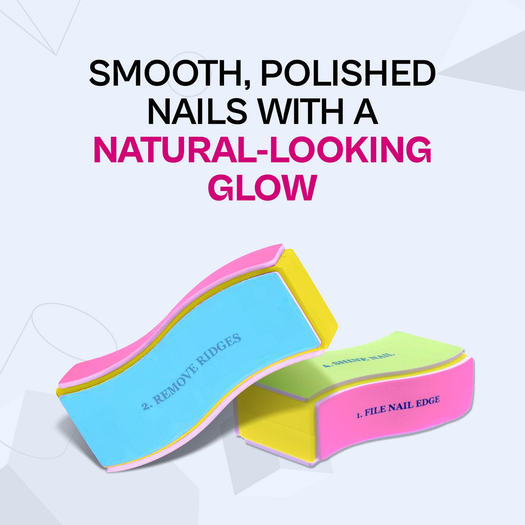 PINKKUP 4 in 1 Nail Buffer