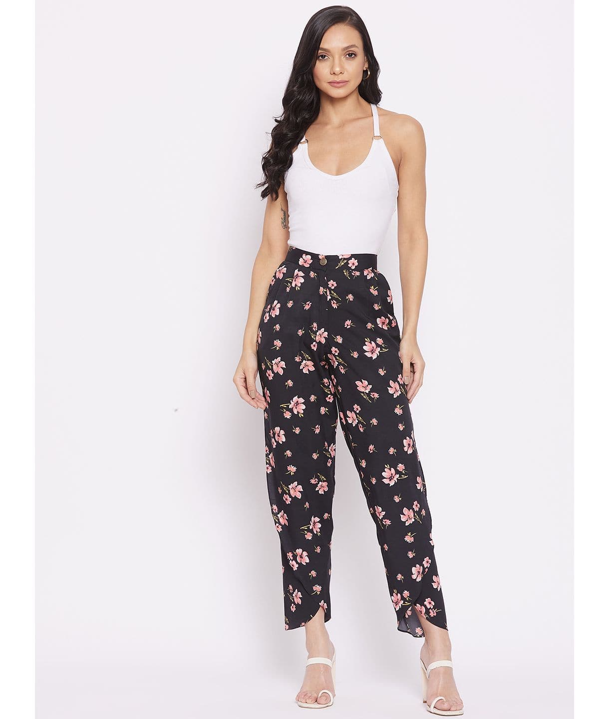 Adjustable Crepe Tulip Pants