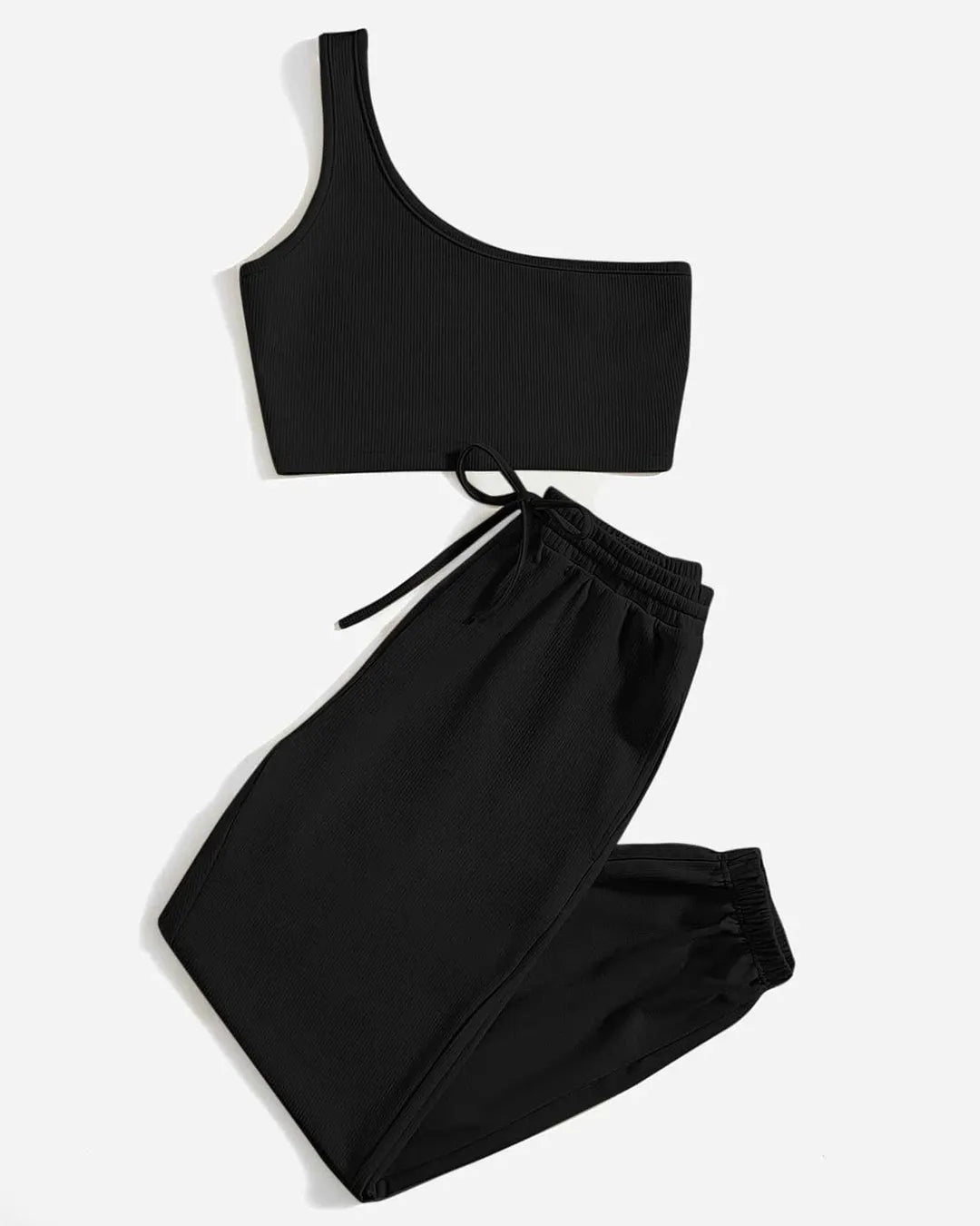 Casual Wear Fits Black Lounge Set