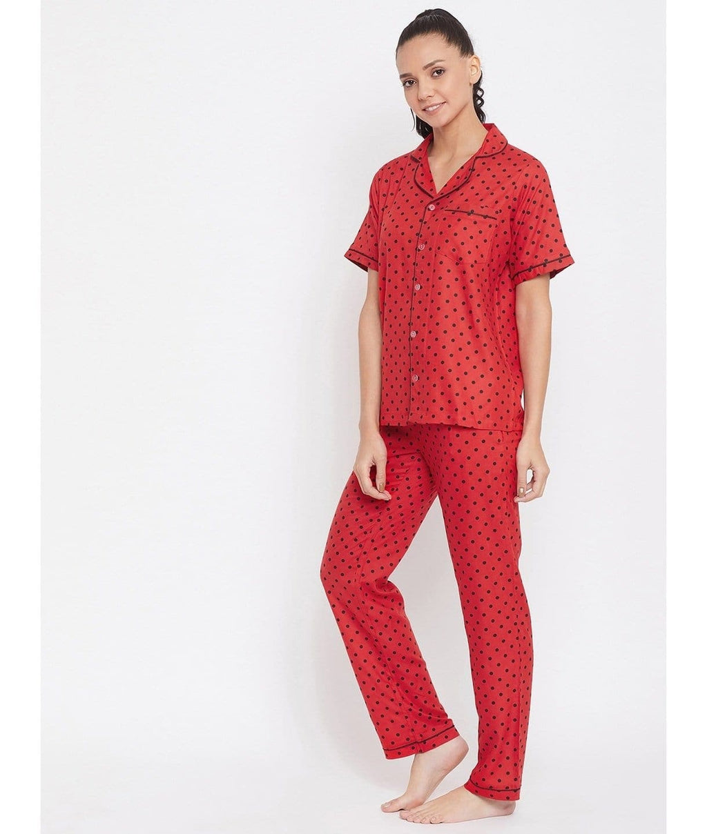 Printed Cotton Night Suit