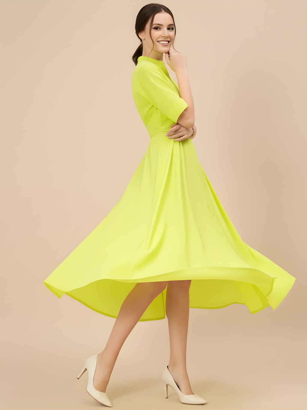 Panelled Corset Midi Dress