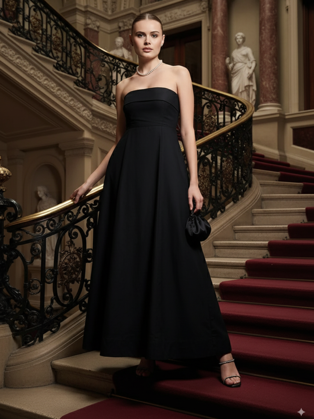 Bandeau Maxi Cotton Dress - Pinkkup