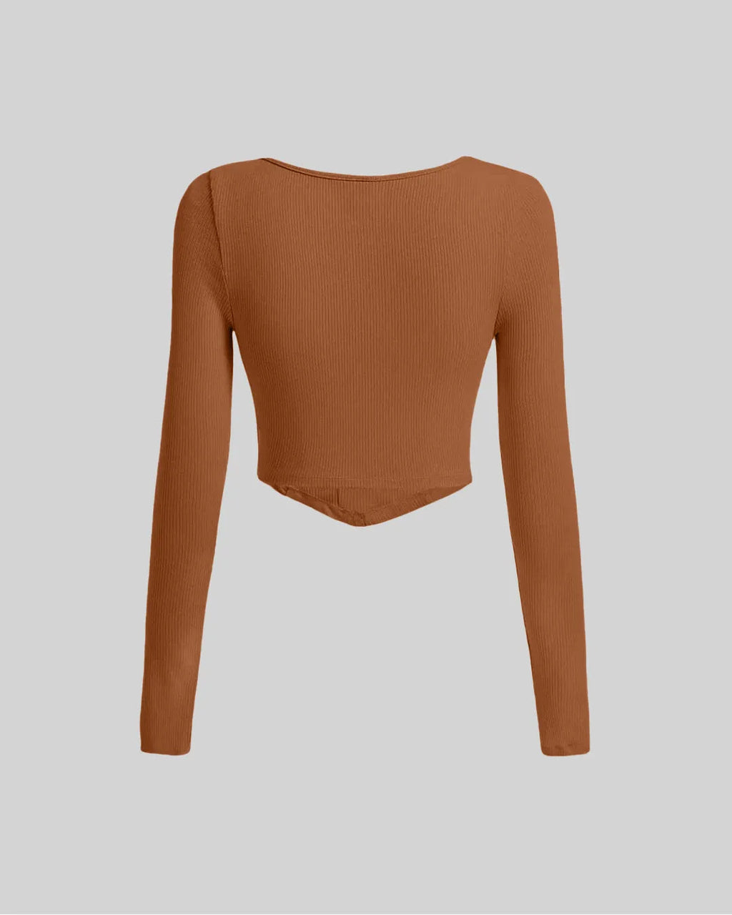Burnt Orange Summer Ribbed Top & Trouser Coord Set
