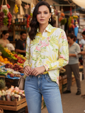 Printed Cotton Shirt - Pinkkup
