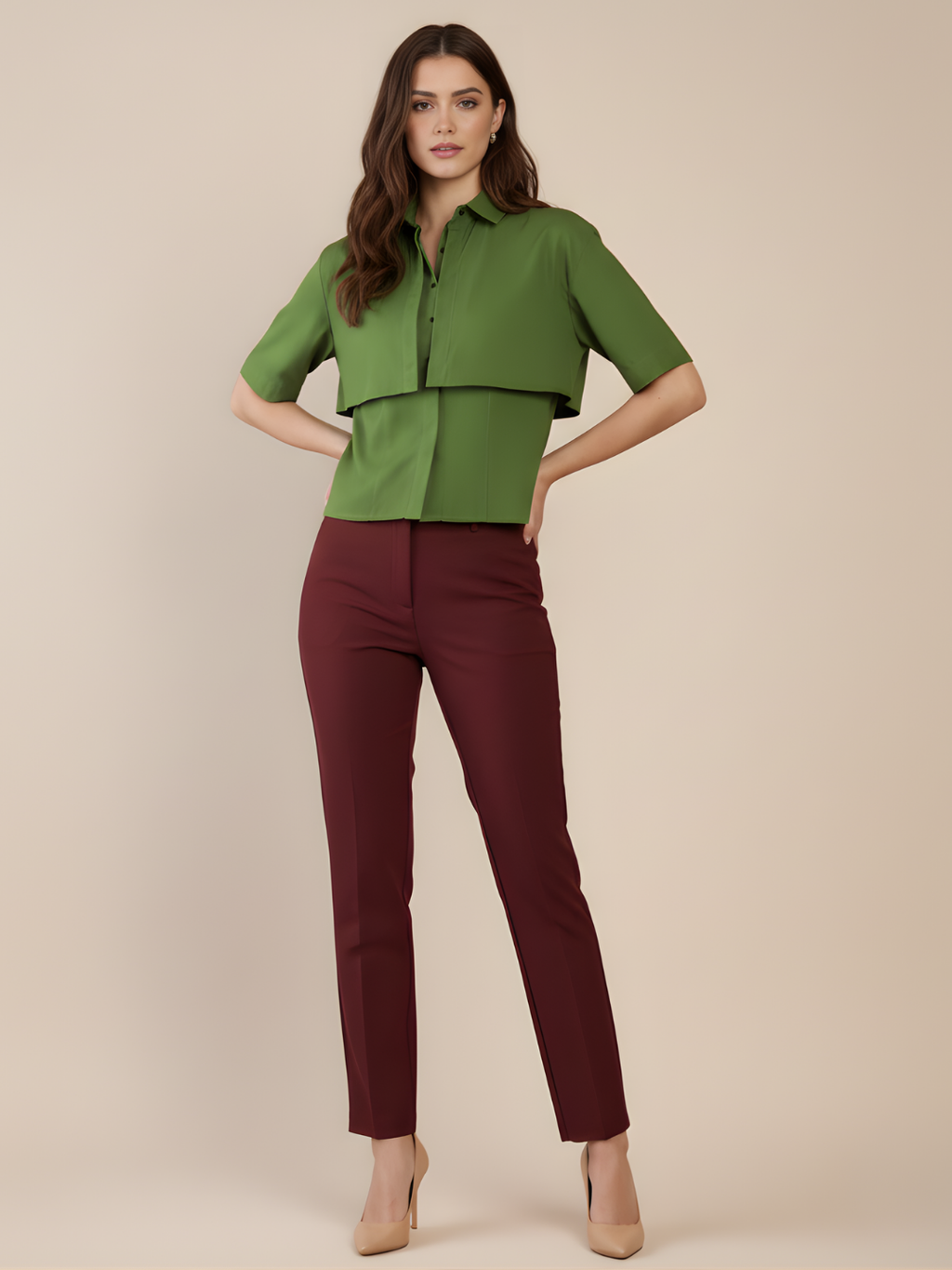 Pure Cotton Layered Shirt