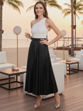 Pleated Midi Skirt - Pinkkup