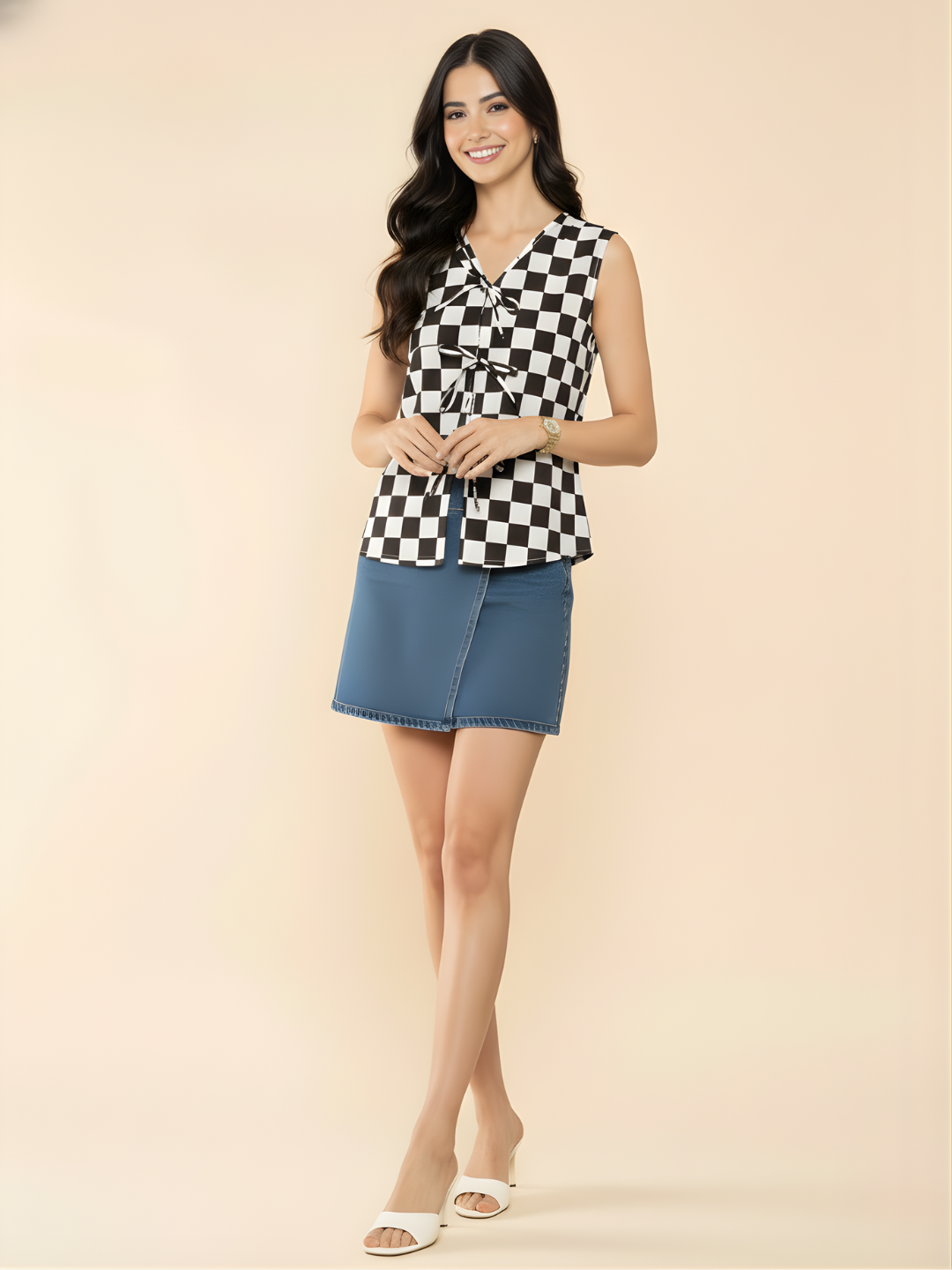 Pure Cotton Top with Tie-Up Detailing