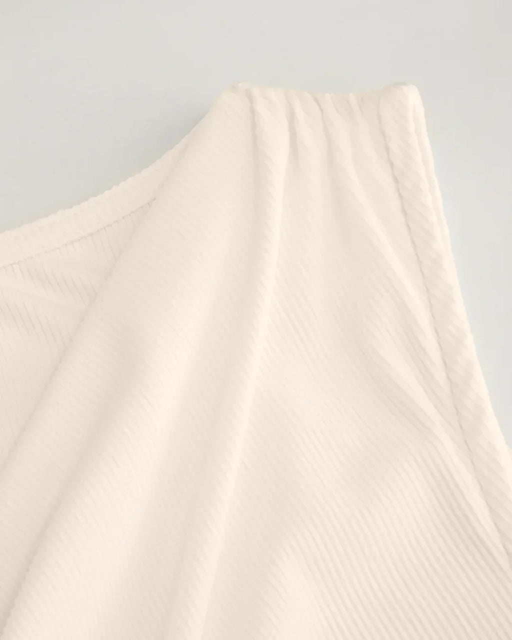 Boat Neck Ruched Split Knotted Asymmetrical Tank Top Curve & Plus in Apricot