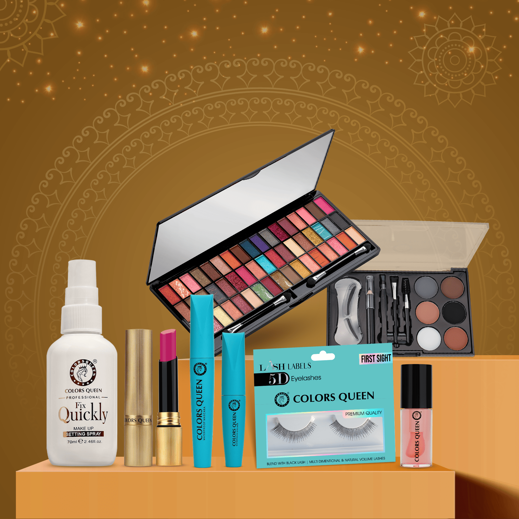 Wedding Makeup Kit with Free 29 Brush Set