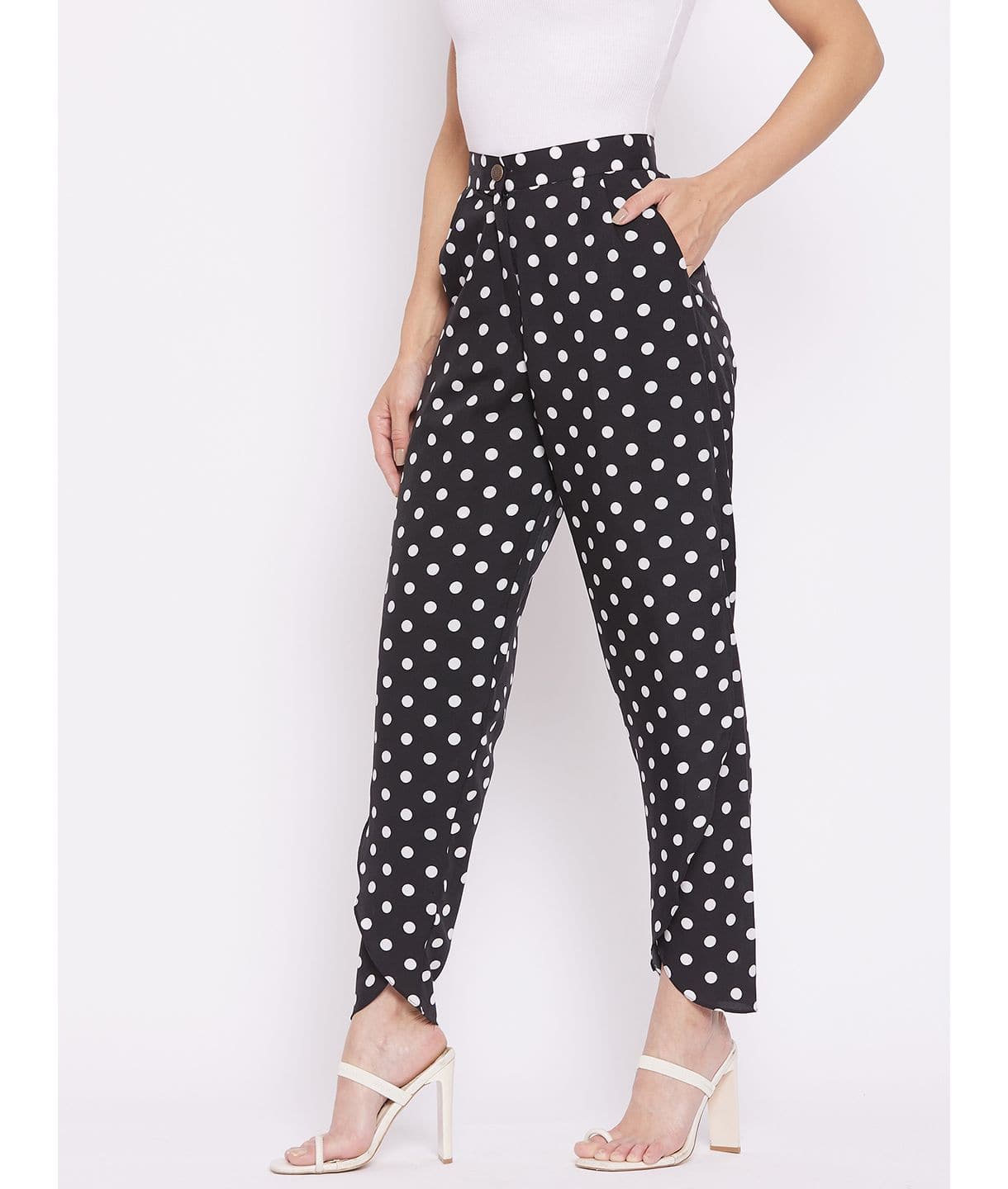 Adjustable Crepe Tulip Pants