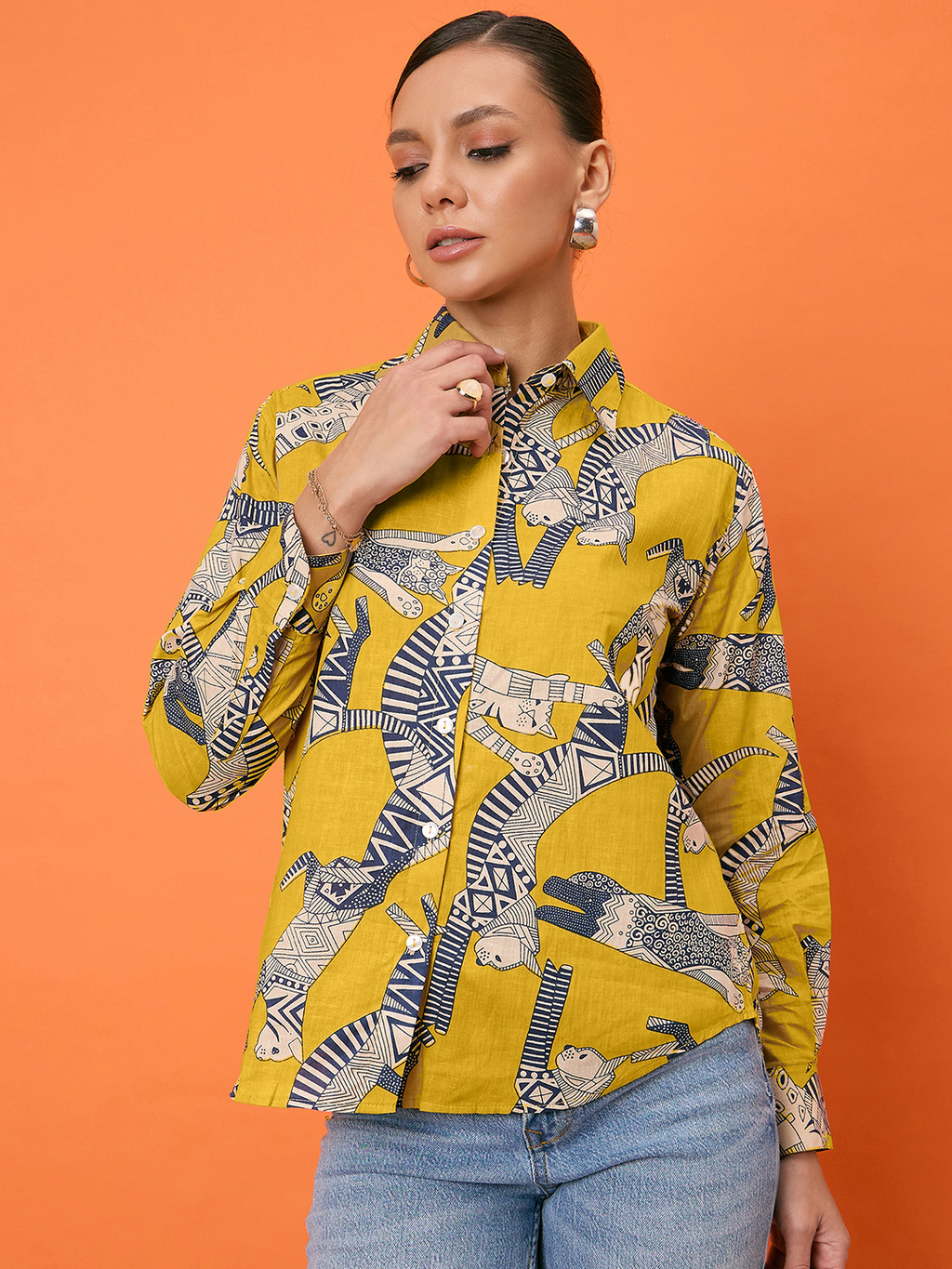 Printed Cotton Shirt