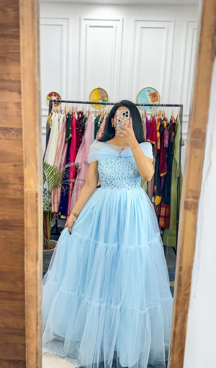 Pretty Designer Party Wear Gown Viral Gown