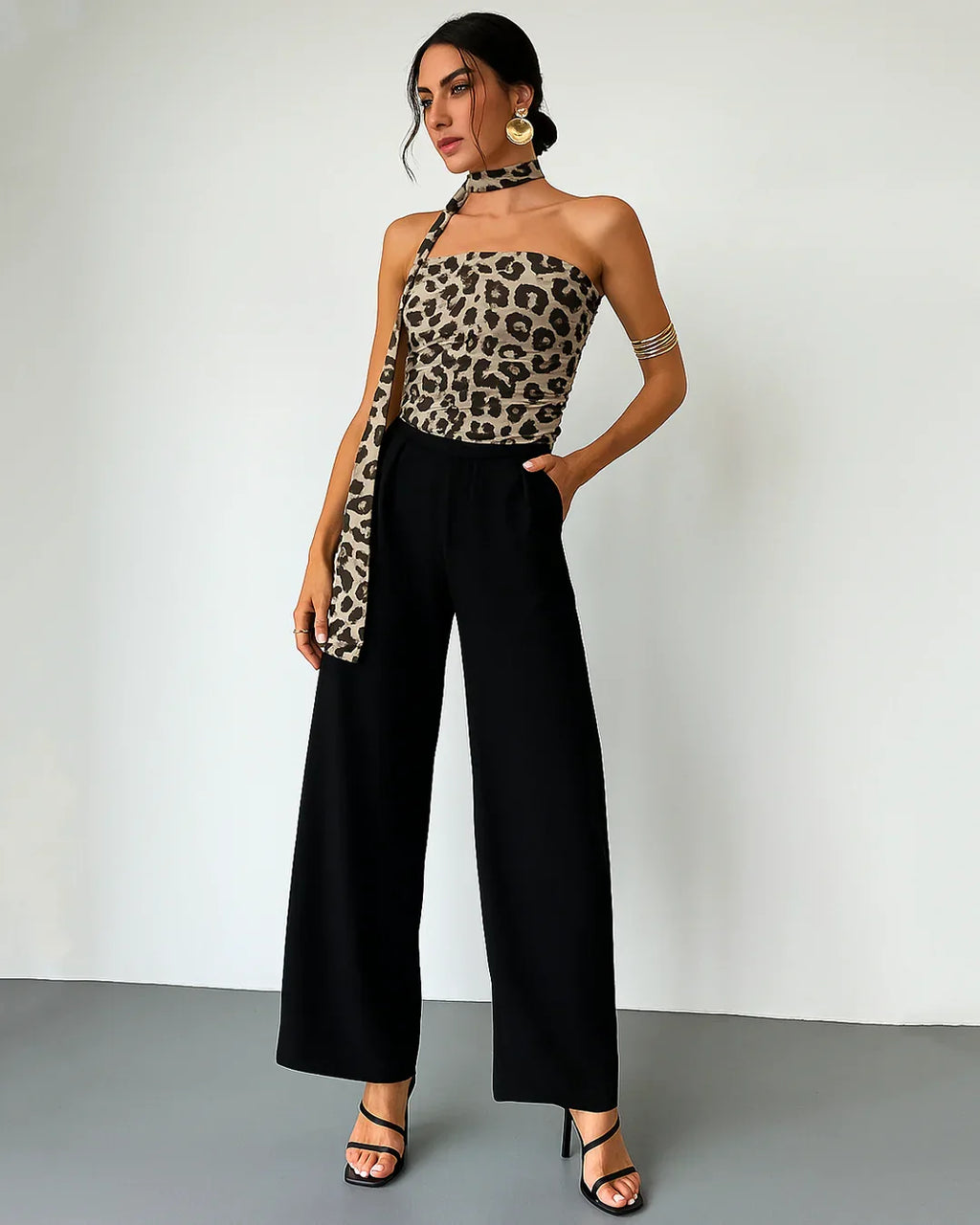 Leopard Print Tube Top