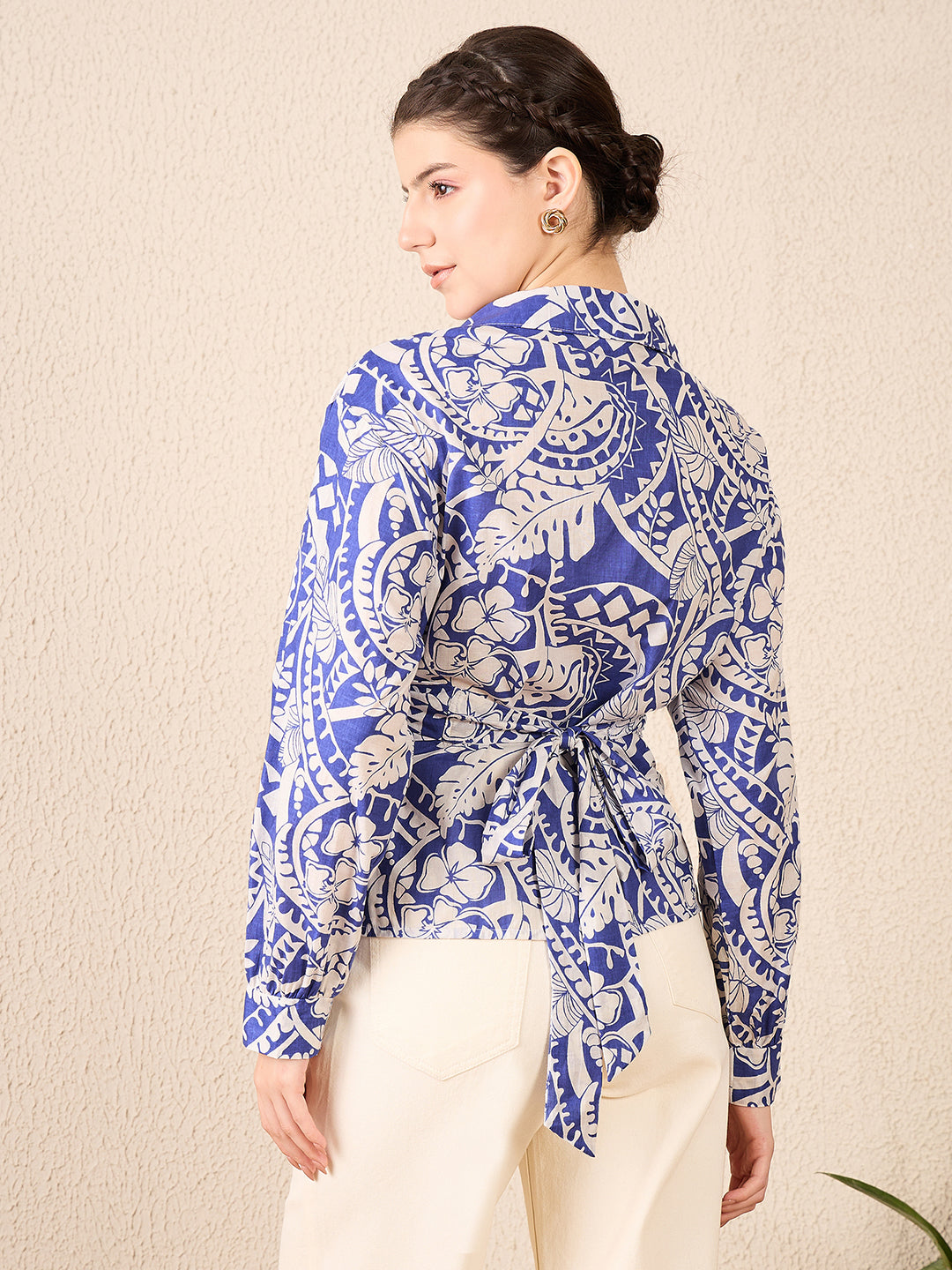 Pure Cotton Wrap Shirt