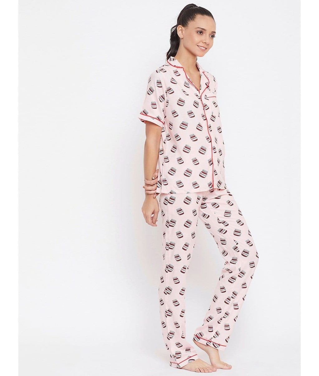 Printed Cotton Night Suit