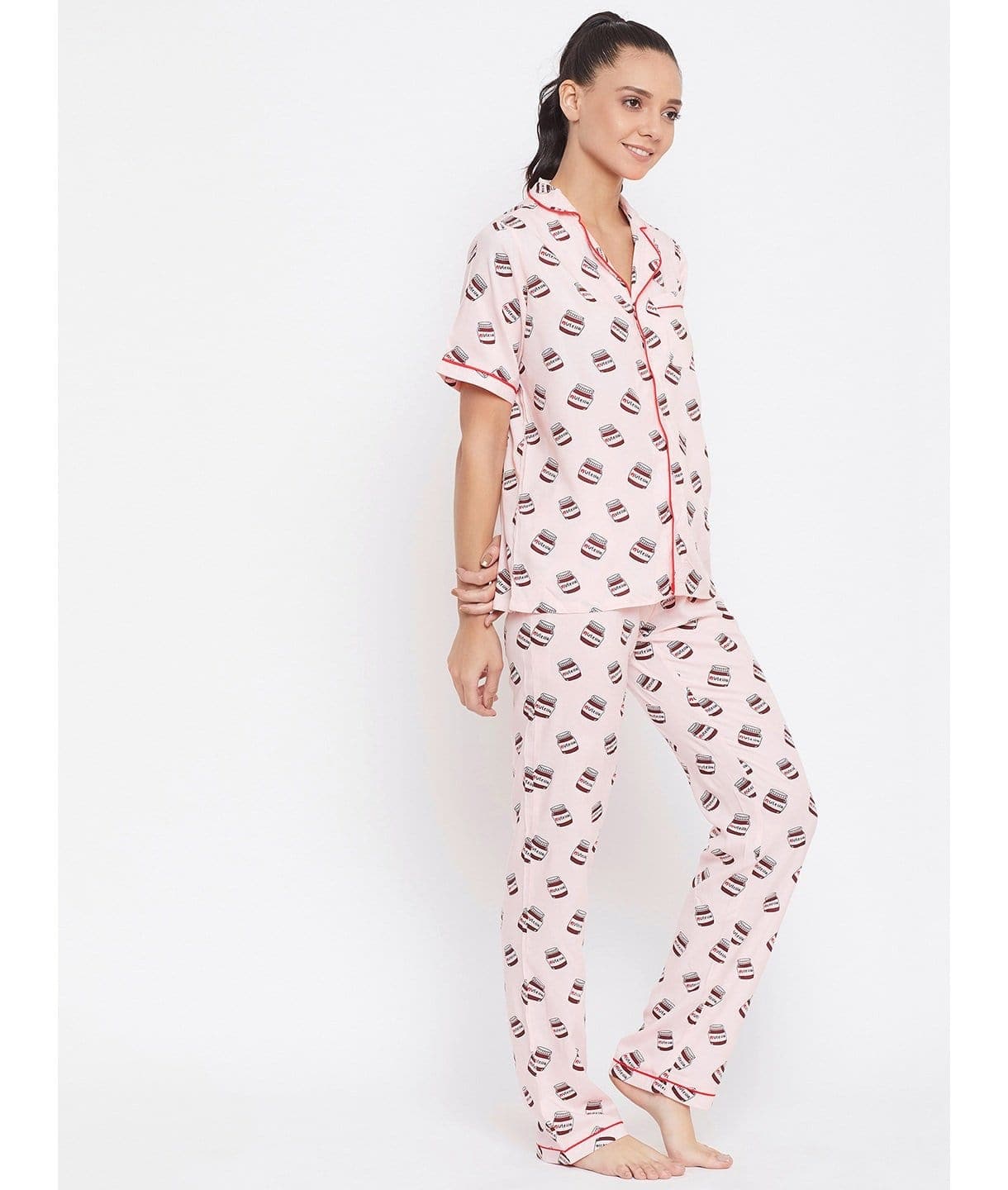 Printed Cotton Night Suit