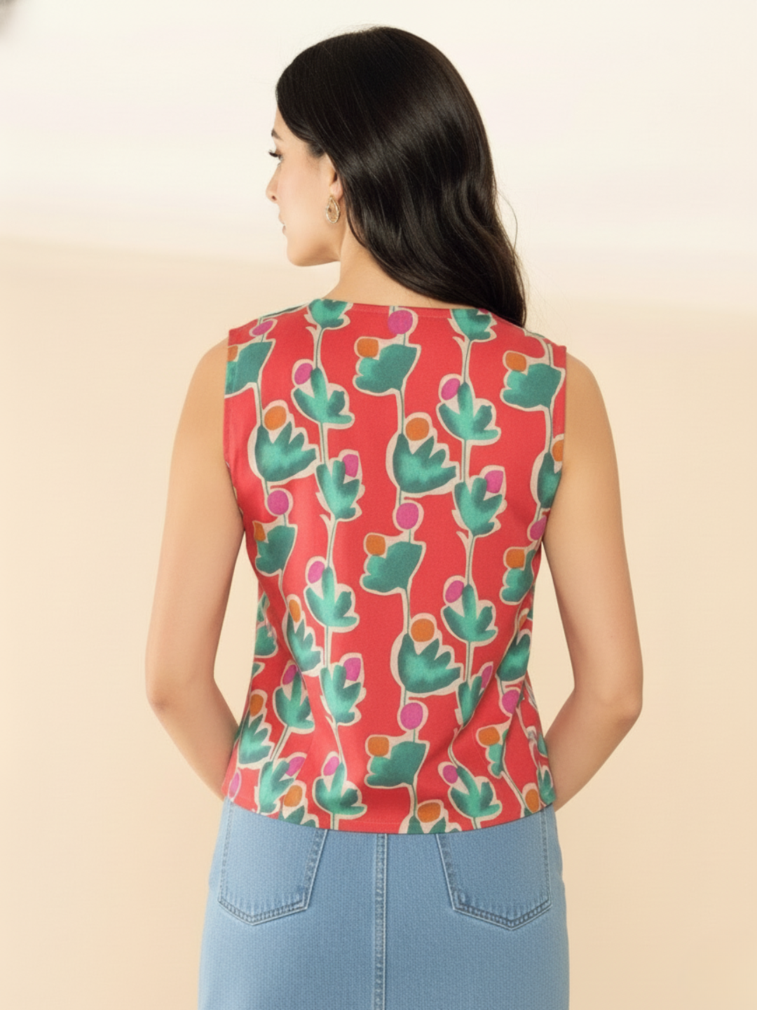 Pure Cotton Top with Tie-Up Detailing