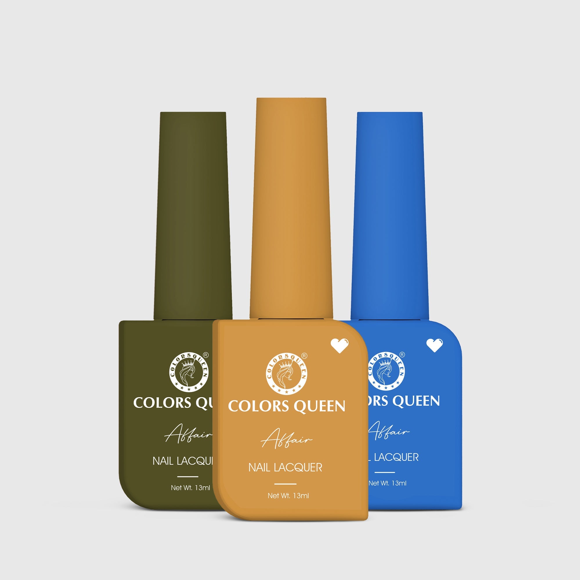 Affair Matte Nail Paint Set of 3 – Highly Pigmented Enamel
