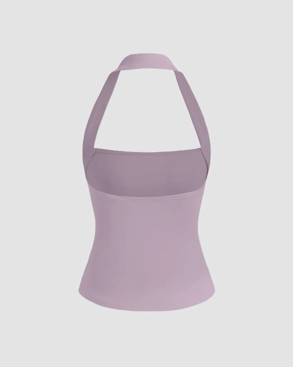 Lilac Halter Neck Crop Top