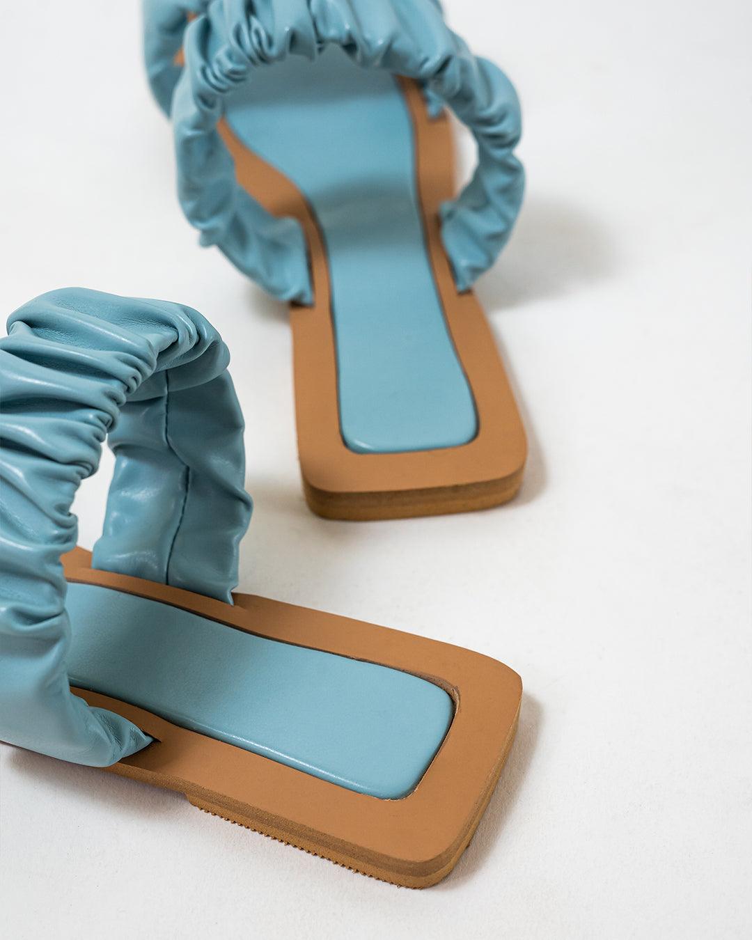 Classic City Girl Flats Brown & Blue