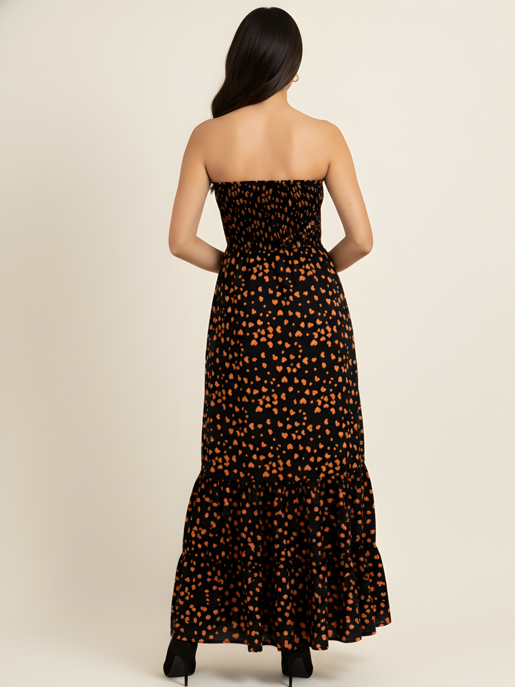 Strapless Smocked Maxi Dress