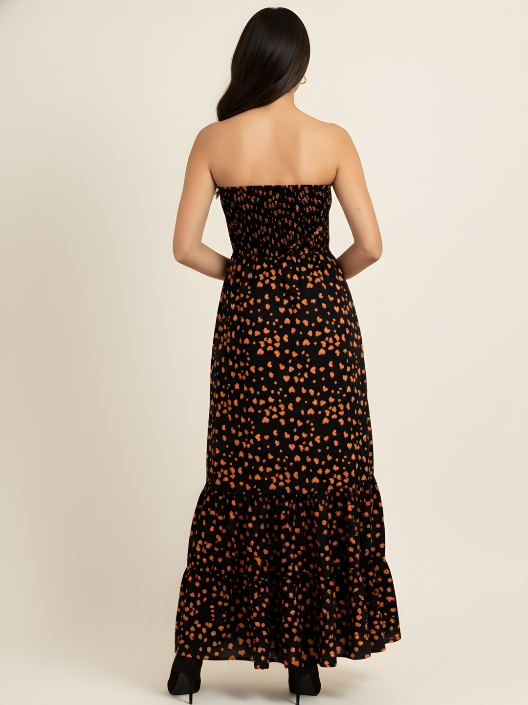 Strapless Smocked Maxi Dress