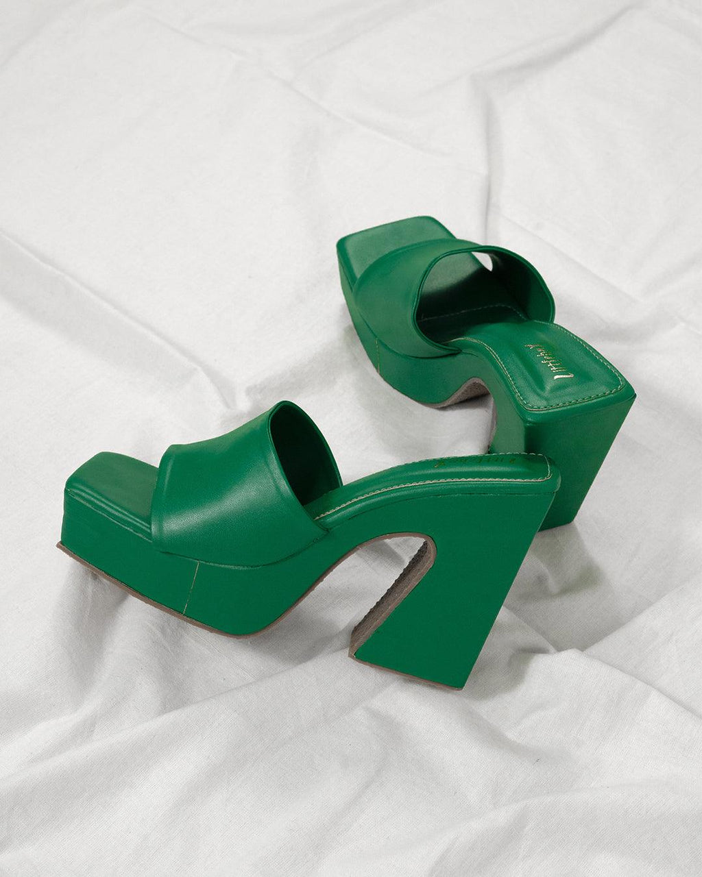 Y2K Trendy comfort platforms Green