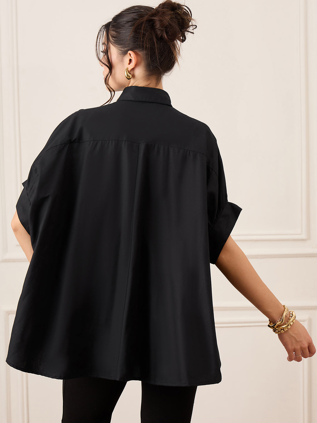 Antifit Embellished Pure Cotton Shirt