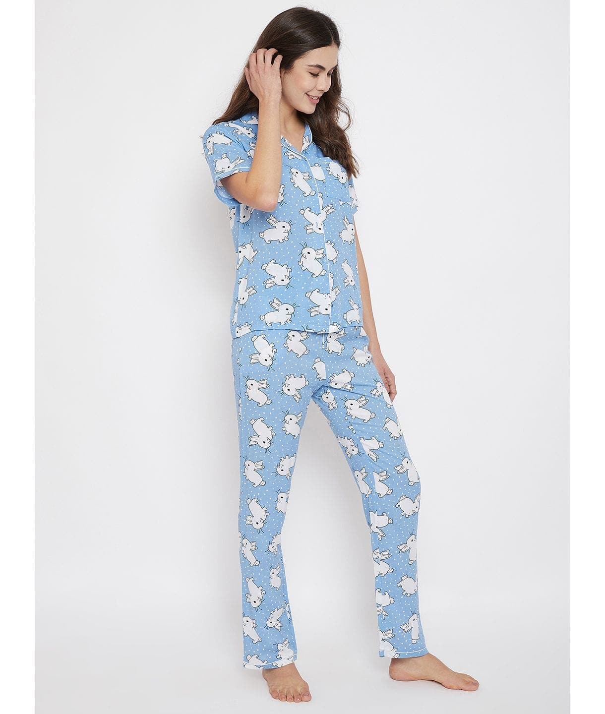 Printed Cotton Night Suit