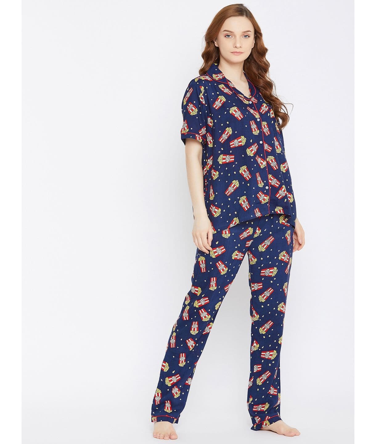 Printed Cotton Night Suit