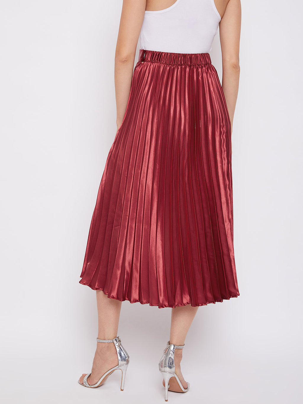 Pleated Midi Skirt