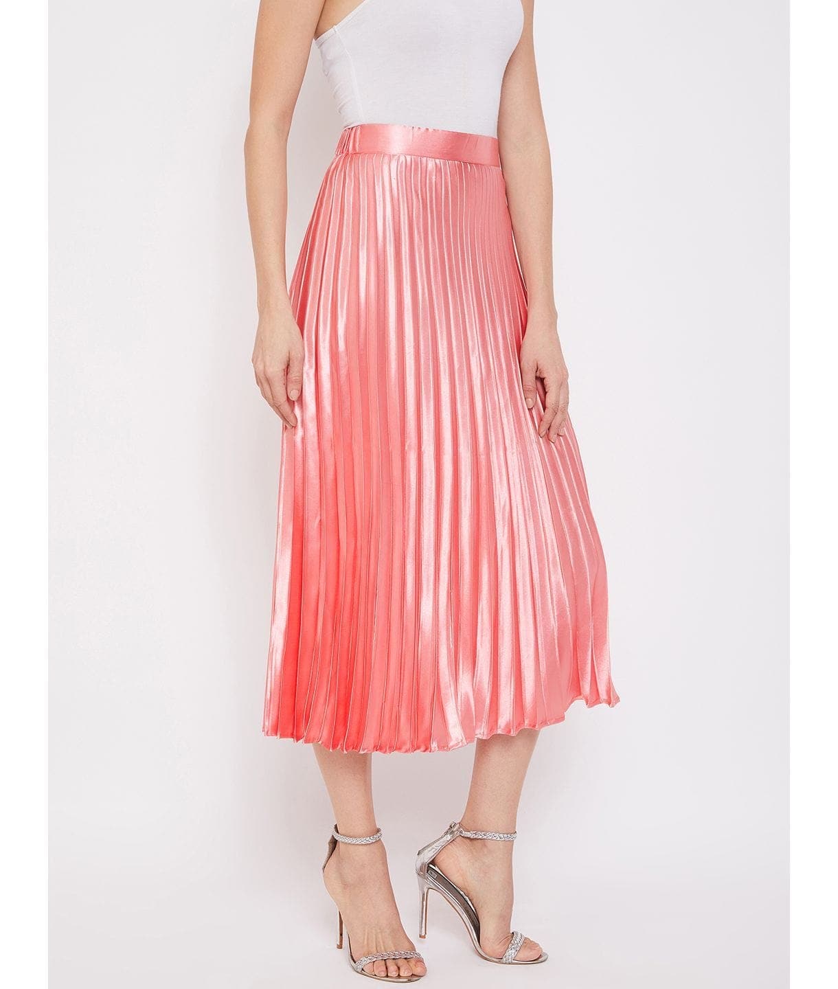 Pleated Midi Skirt