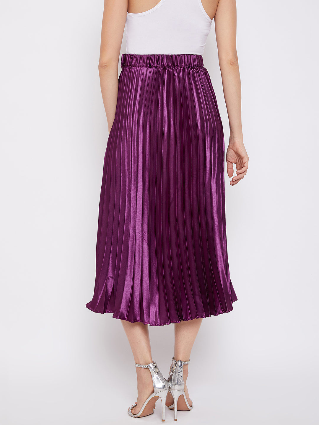 Pleated Midi Skirt