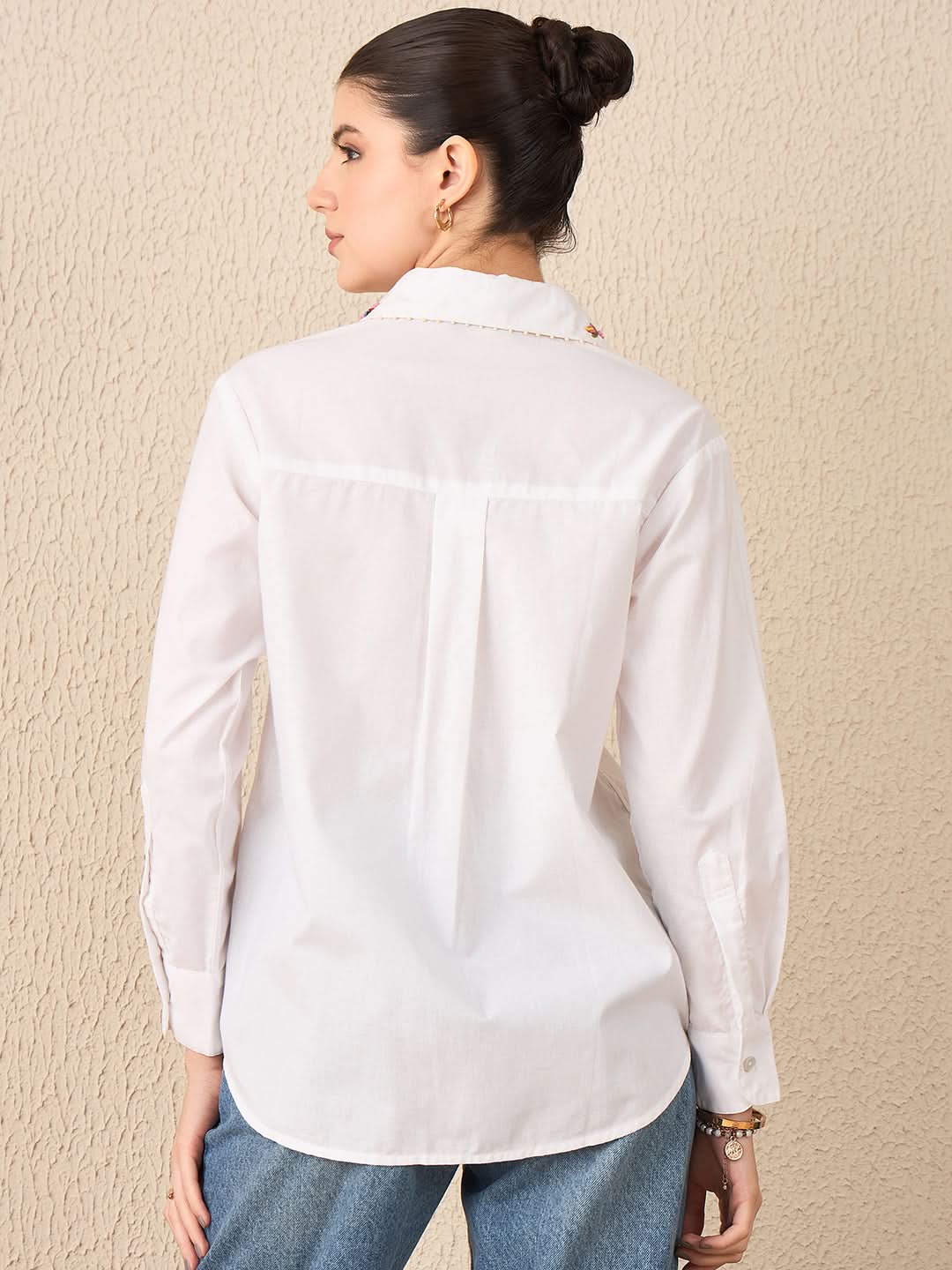 Hand Embroidered Cotton Shirt