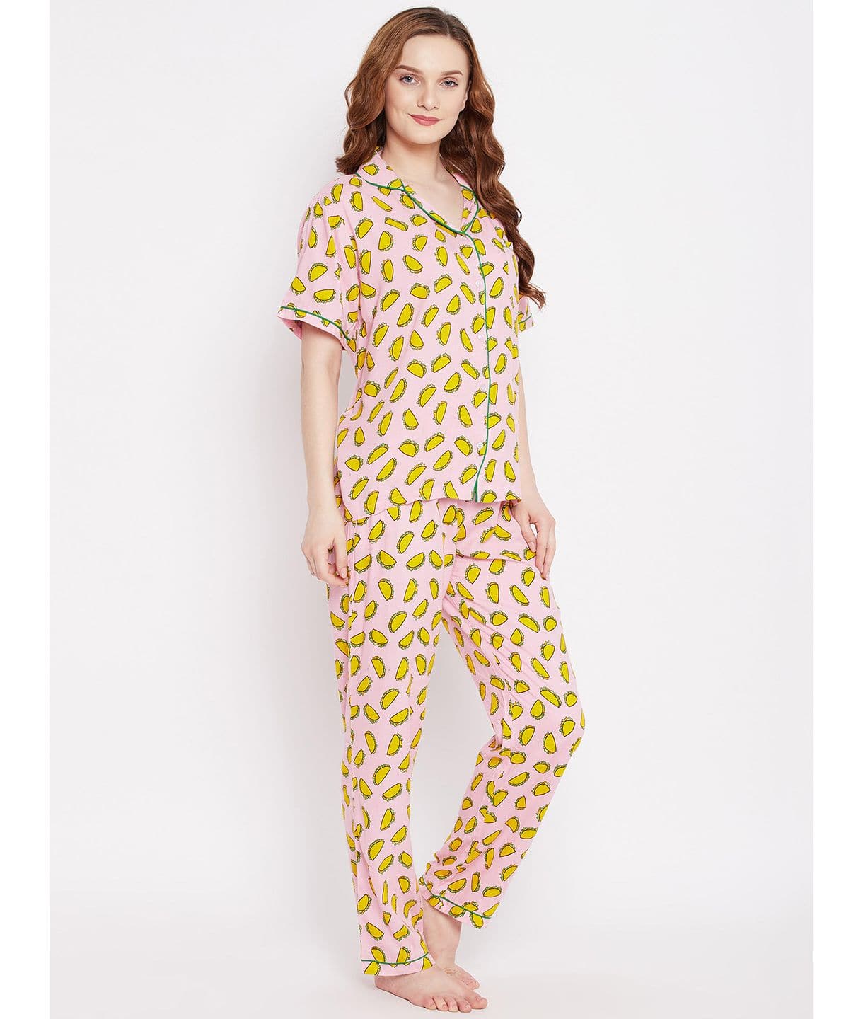 Printed Cotton Night Suit