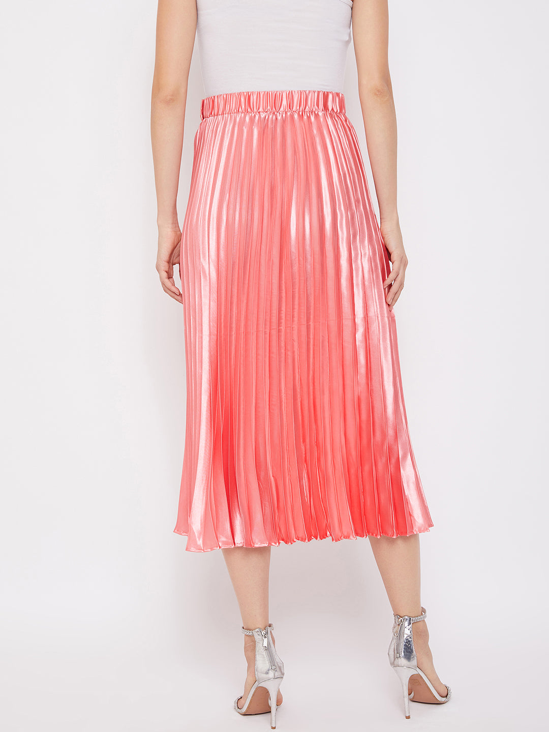Pleated Midi Skirt