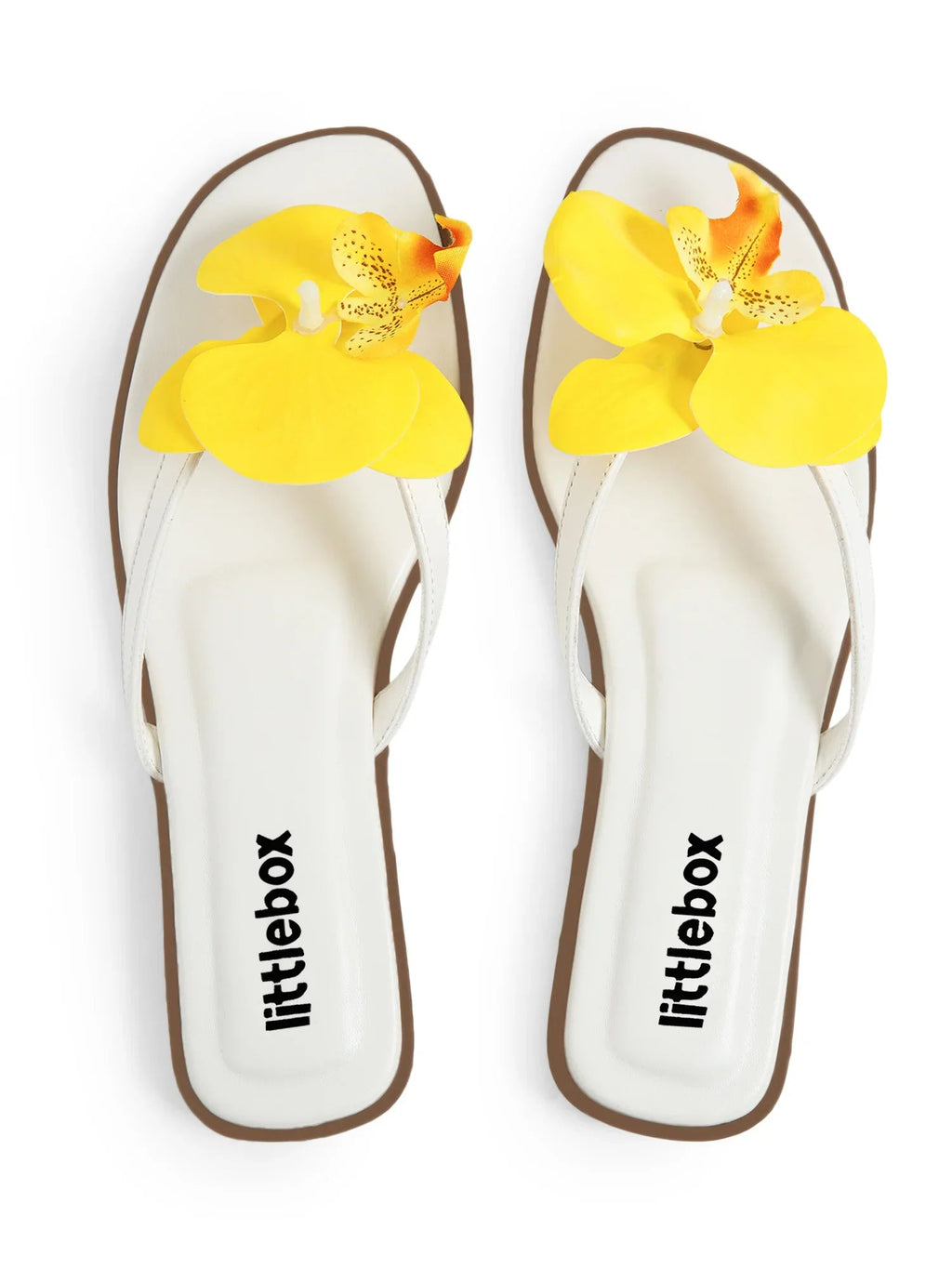 Yellow Butterfly Orchid Decor Beach Flat