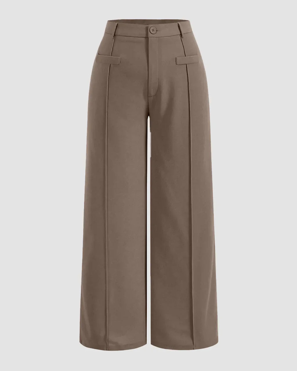 Light Brown Premium Trousers Curve & Plus