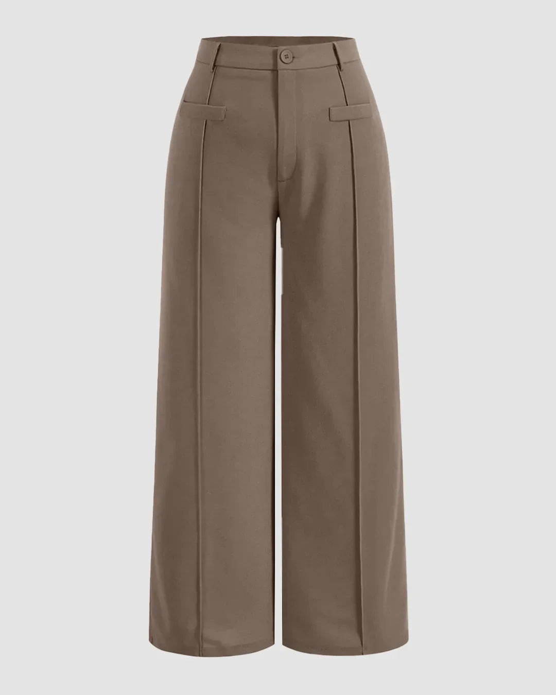 Light Brown Premium Trousers Curve & Plus