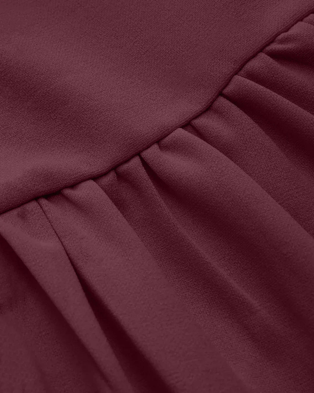 Solid A-Line Maroon Dress