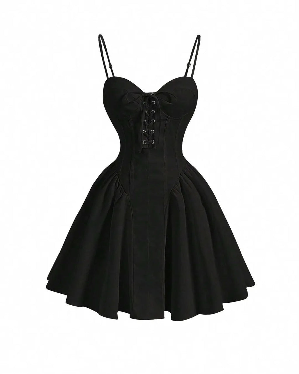 Lace Up Front Cami Dress Corset Dress