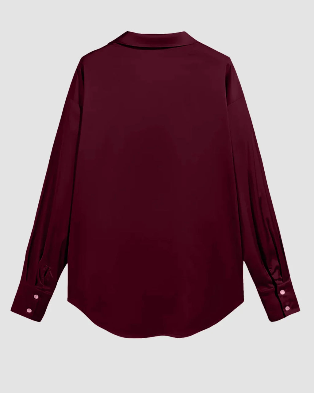 Maroon Relaxed Fit Collared Full Sleeve Shirt