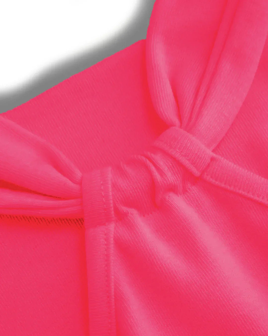 Ruched Strap Sweetheart Neck Top in Hot Pink