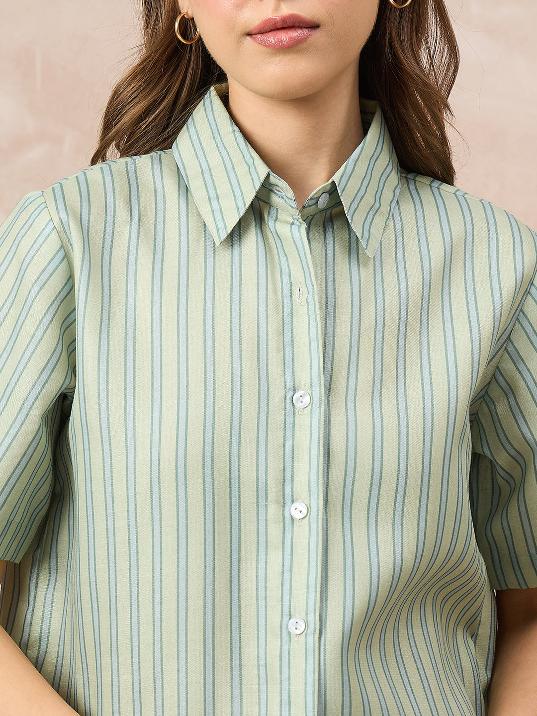 Pure Linen Half Sleeve Shirt