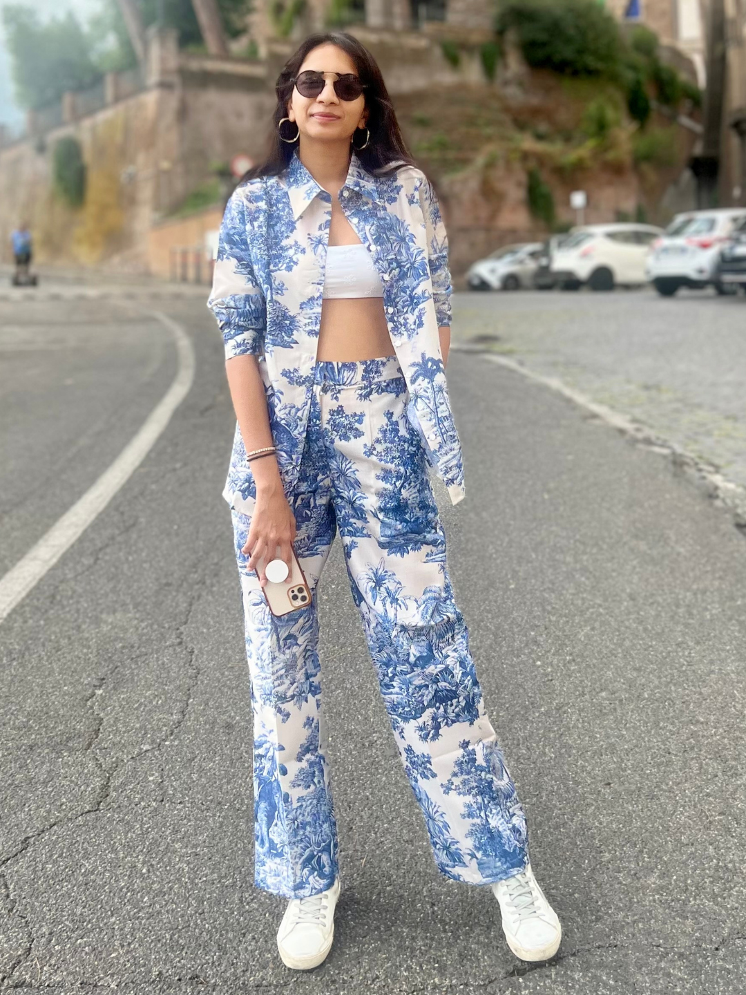 Printed Linen 2 Piece Co-ord Set