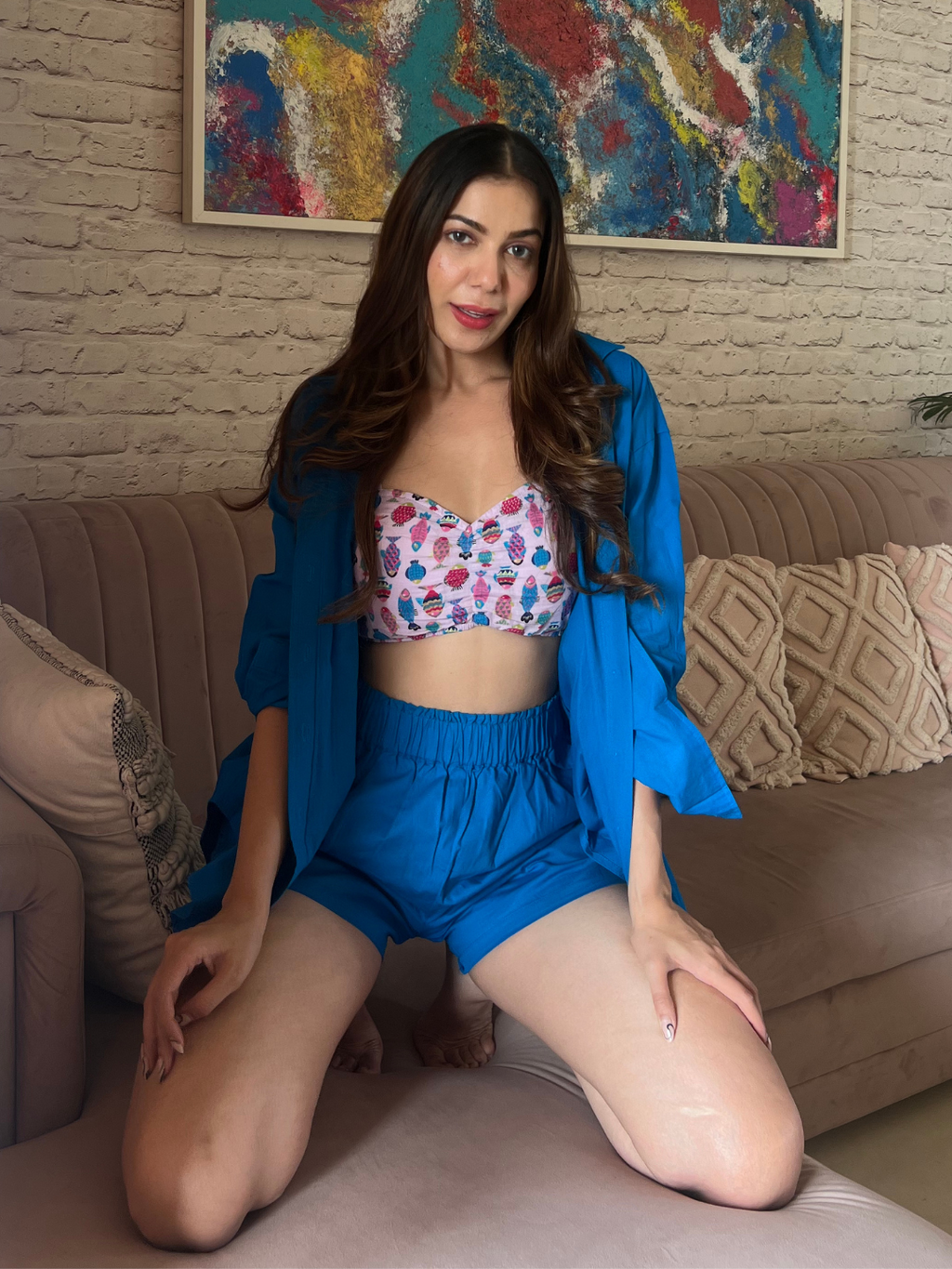 Printed Cotton Bralette