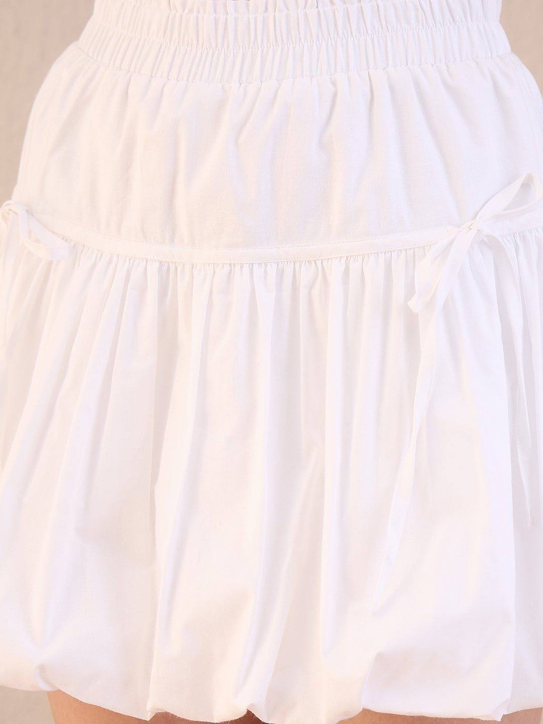 Bubble Cotton Mini Skort
