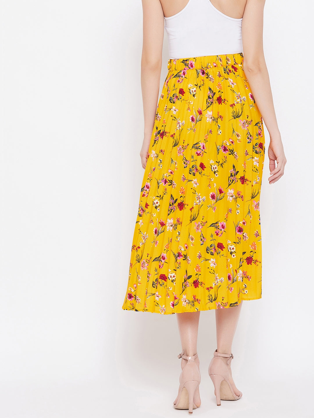 Pleated Midi Skirt