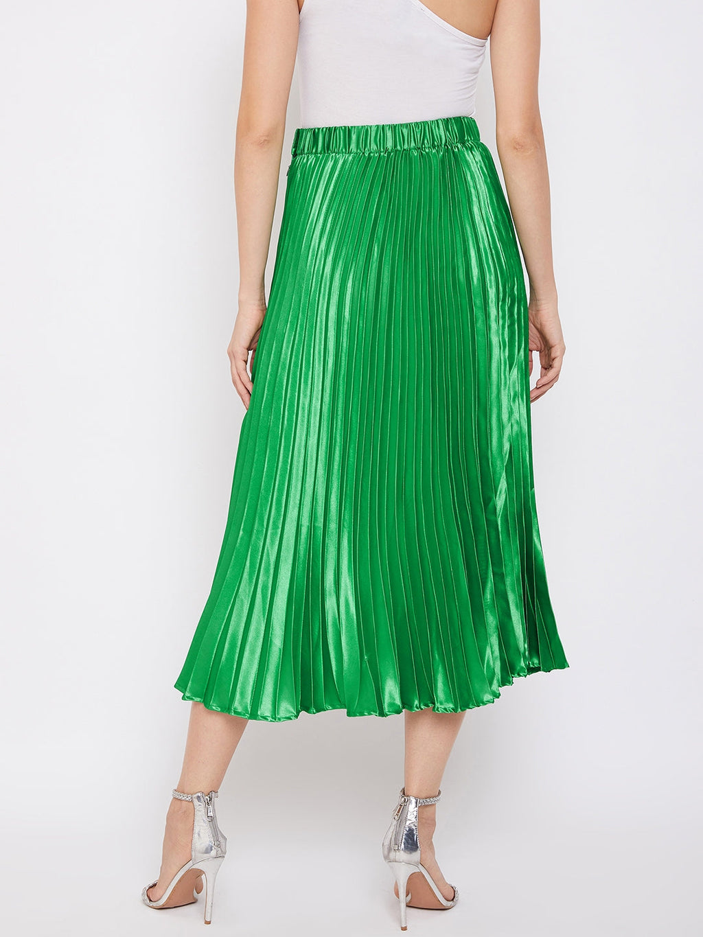 Pleated Midi Skirt